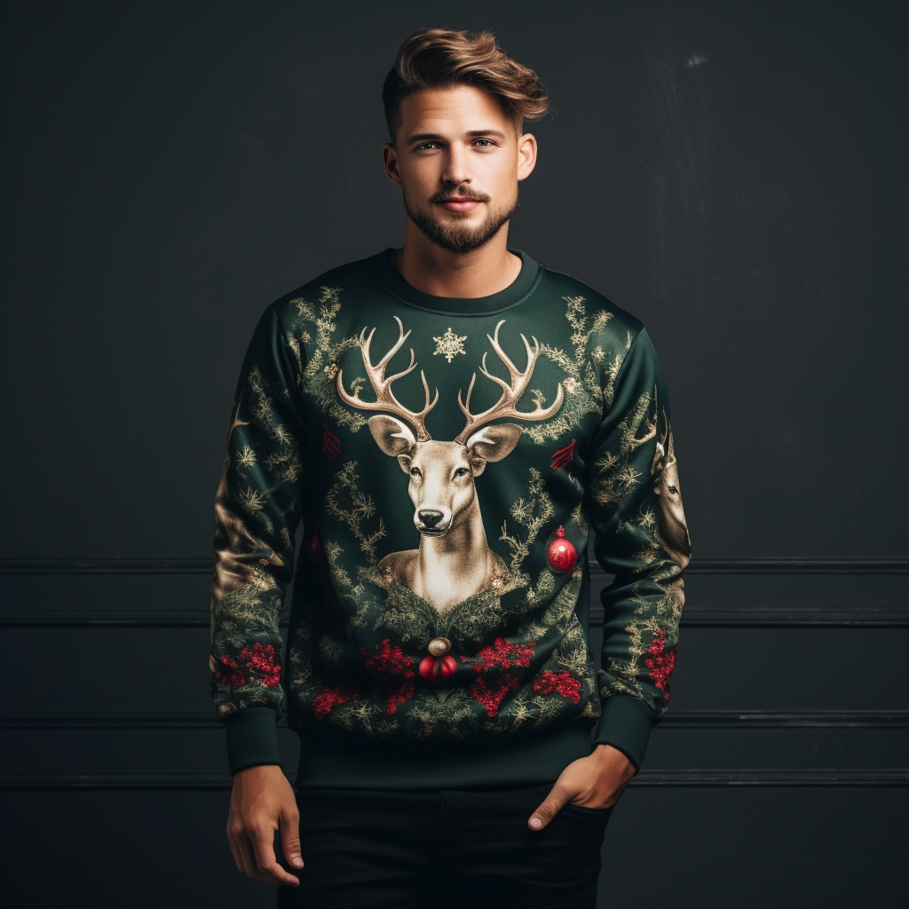 Festive Warmth Meets Style: Men's Christmas Sweatshirts for Holiday Cheer and Comfortable Wear