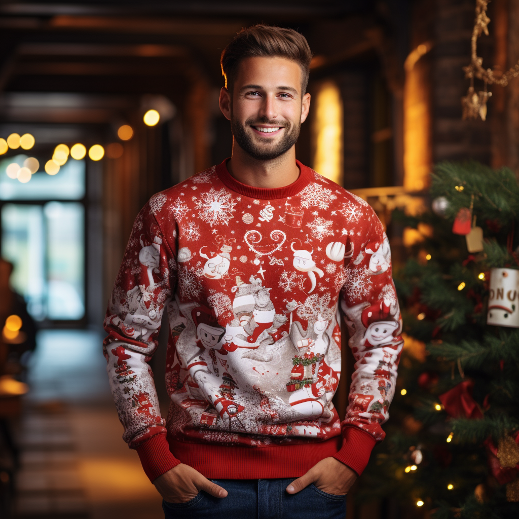Festive Warmth Meets Style: Men's Christmas Sweatshirts for Holiday Cheer and Comfortable Wear