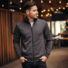 Functional Style on the Go: Men's Zip-Up Sweatshirt for Versatile Comfort and Durability