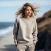 Luxurious Warmth: Women's Cashmere Sweatshirt for Elegant Comfort and Timeless Style