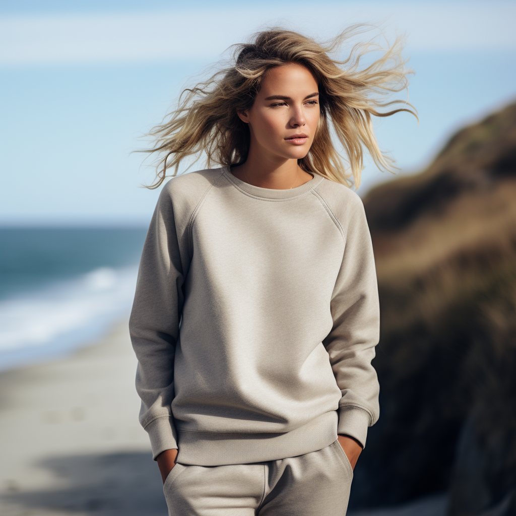 Luxurious Warmth: Women's Cashmere Sweatshirt for Elegant Comfort and Timeless Style