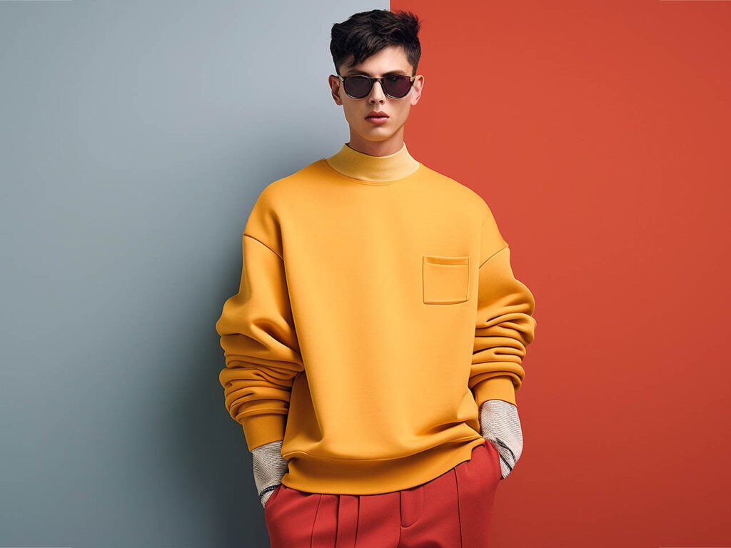 Professionals should possess a comprehensive grasp of present and future trends in men’s sweatshirts, encompassing shifts in colors, patterns, design elements, and consumer preferences, and discern how these trends mirror consumer purchasing habits