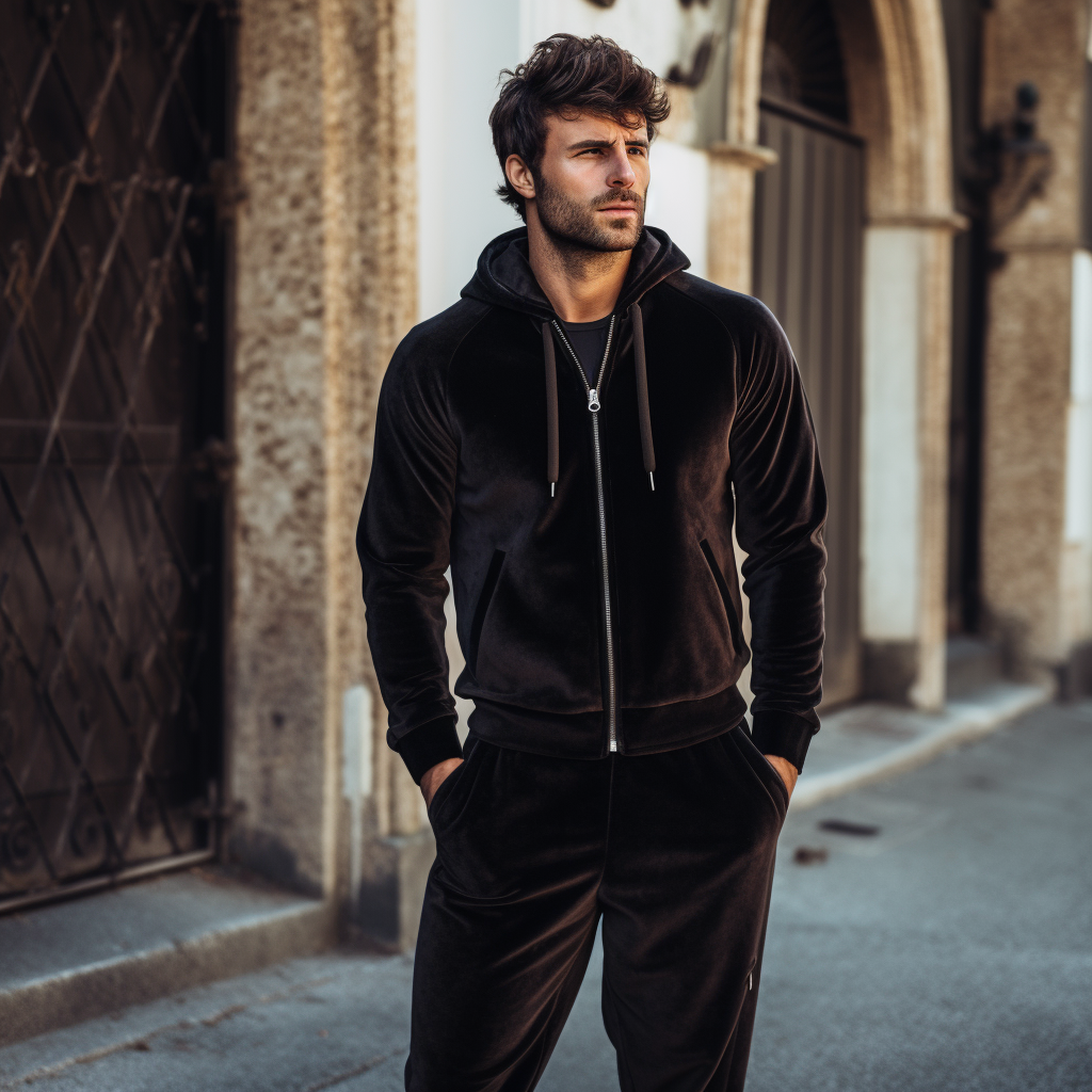 Tracksuit velour mens