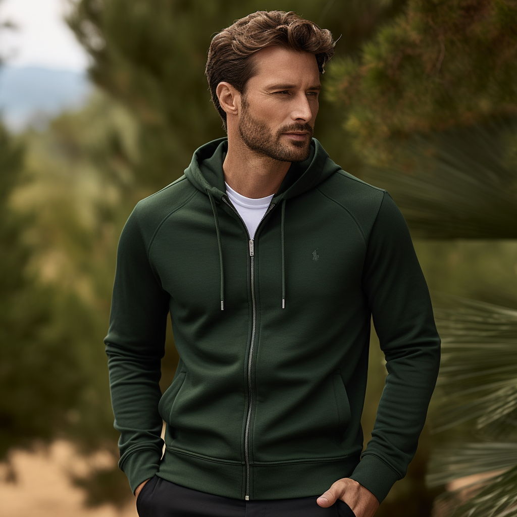 Sleek Sophistication Meets Casual Comfort: Discover Our Zip-Up Polo Hoodies for Every Occasion
