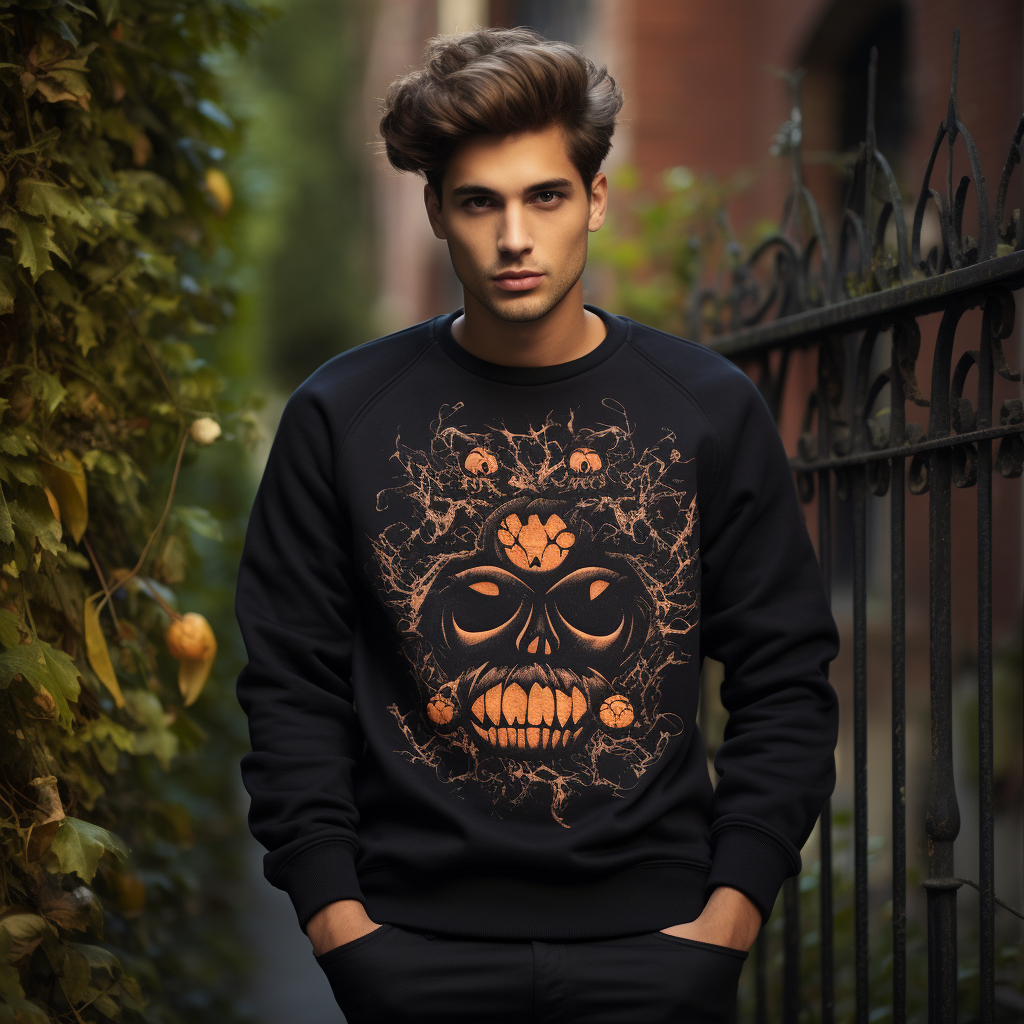 Spooky Season Style: Embrace the Halloween Spirit with Our Festive Halloween Sweatshirt