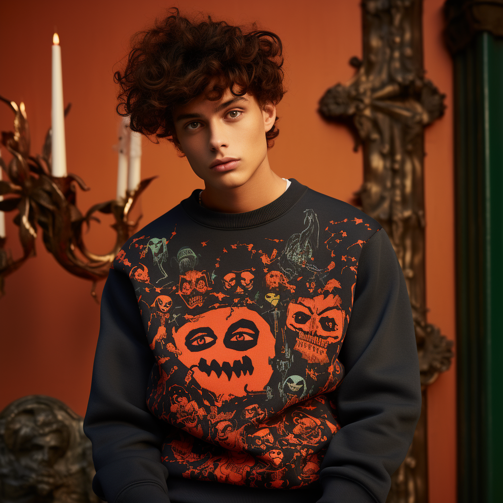 Spooky Season Style: Embrace the Halloween Spirit with Our Festive Halloween Sweatshirt