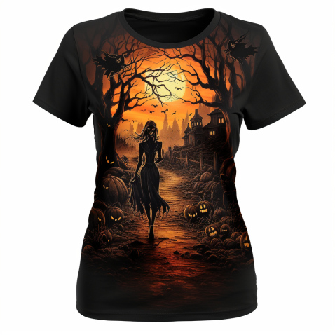 Spooky Style Redefined: Our Halloween T-Shirt for Women - Where Fashion Meets Fright