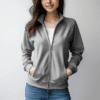 Style on the Go: Women's Zip-Up Sweatshirt for Effortless Elegance and Practical Comfort