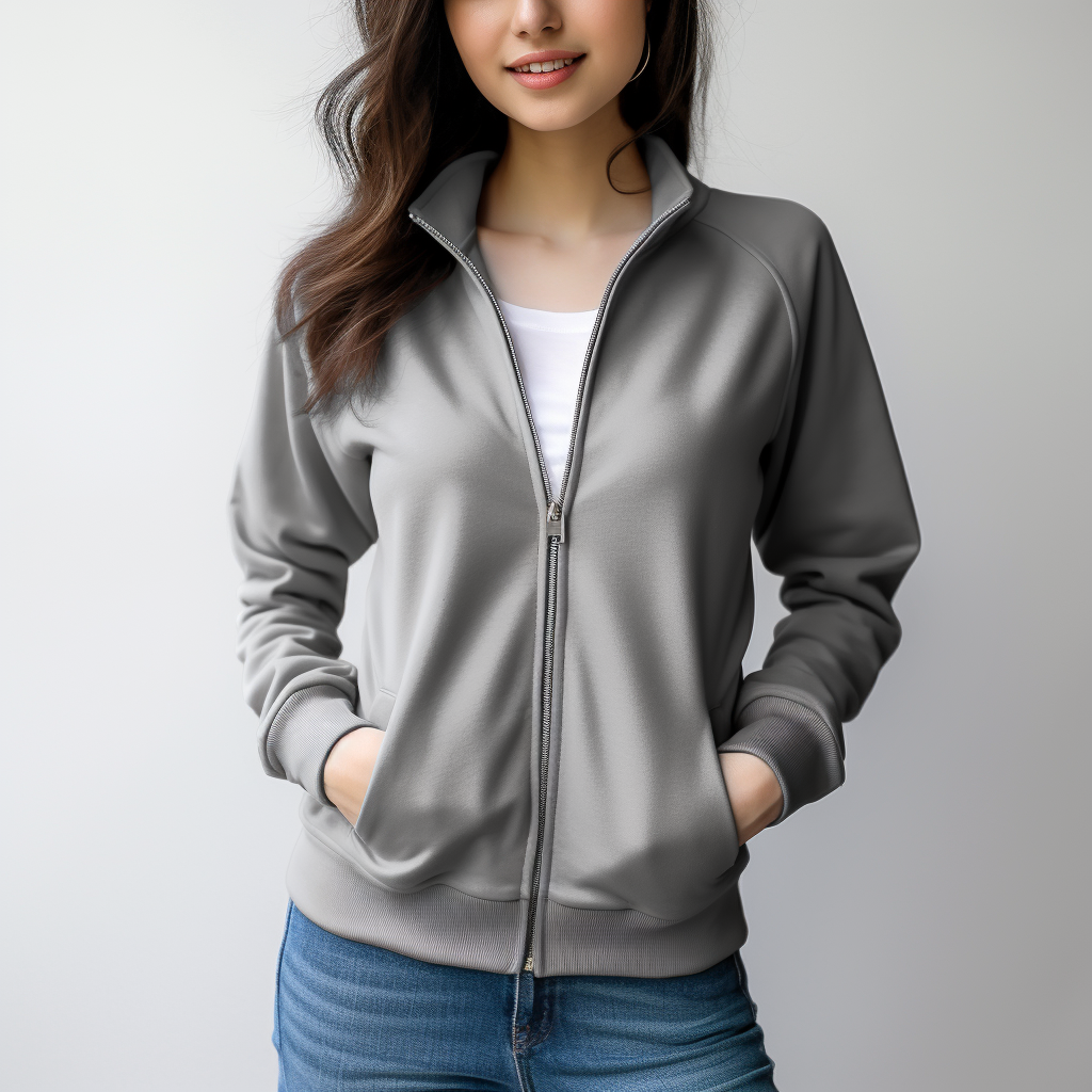 Style on the Go: Women's Zip-Up Sweatshirt for Effortless Elegance and Practical Comfort