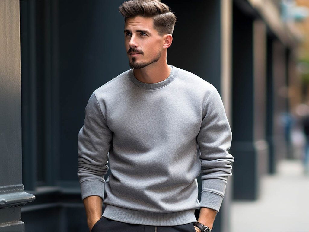 Stylish Layering with Men's Sweatshirts: Discover versatile options for layering with sweatshirts, enhancing your style for any occasion.