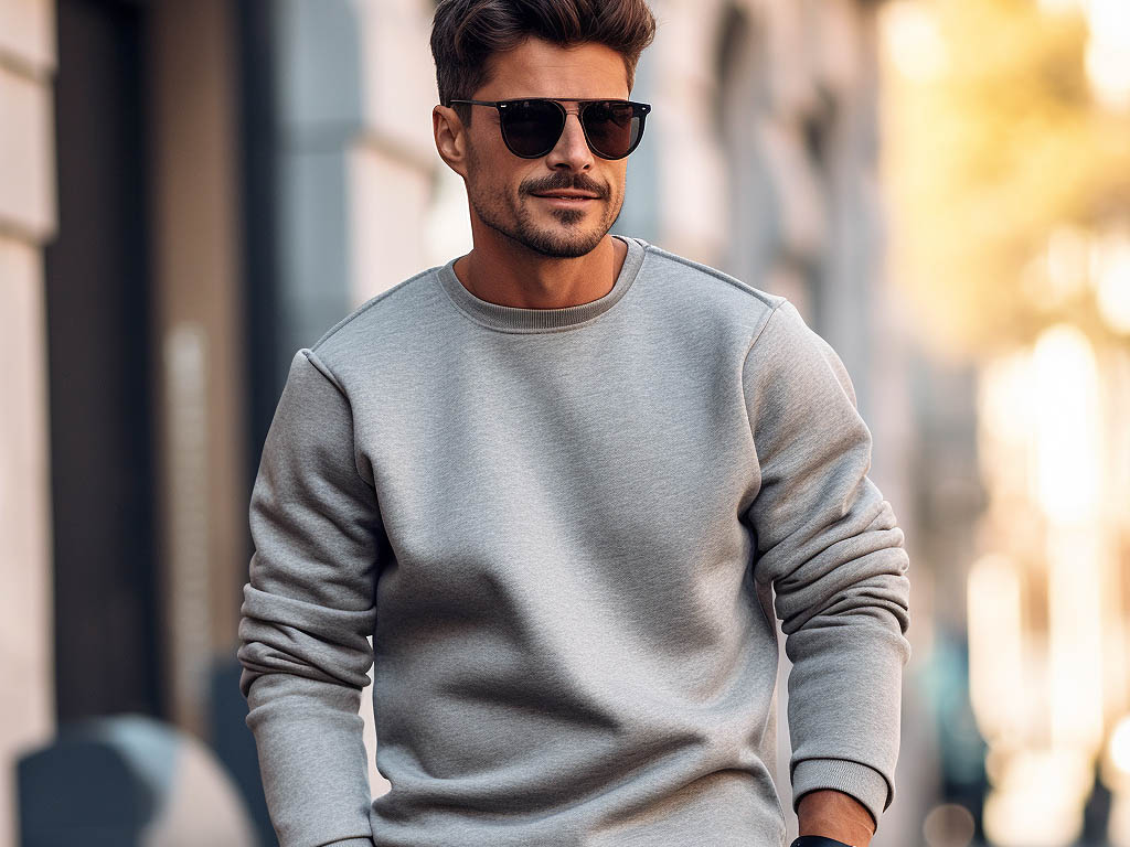 Stylish Layering with Men's Sweatshirts: Discover versatile options for layering with sweatshirts, enhancing your style for any occasion.