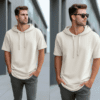 Summer Essential: Short Sleeve Hooded Sweatshirt for a Cool, Casual Look