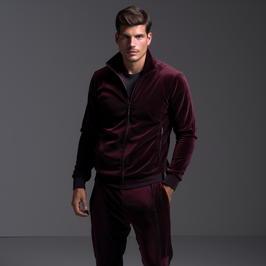 Velvet Comfort Meets Athletic Style: Luxurious Velour Tracksuit for Everyday Elegance and Comfort