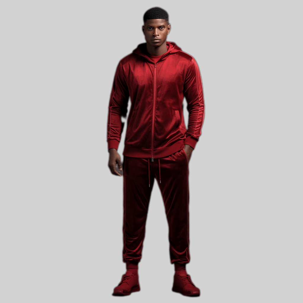 Velvet Comfort Meets Athletic Style: Luxurious Velour Tracksuit for Everyday Elegance and Comfort