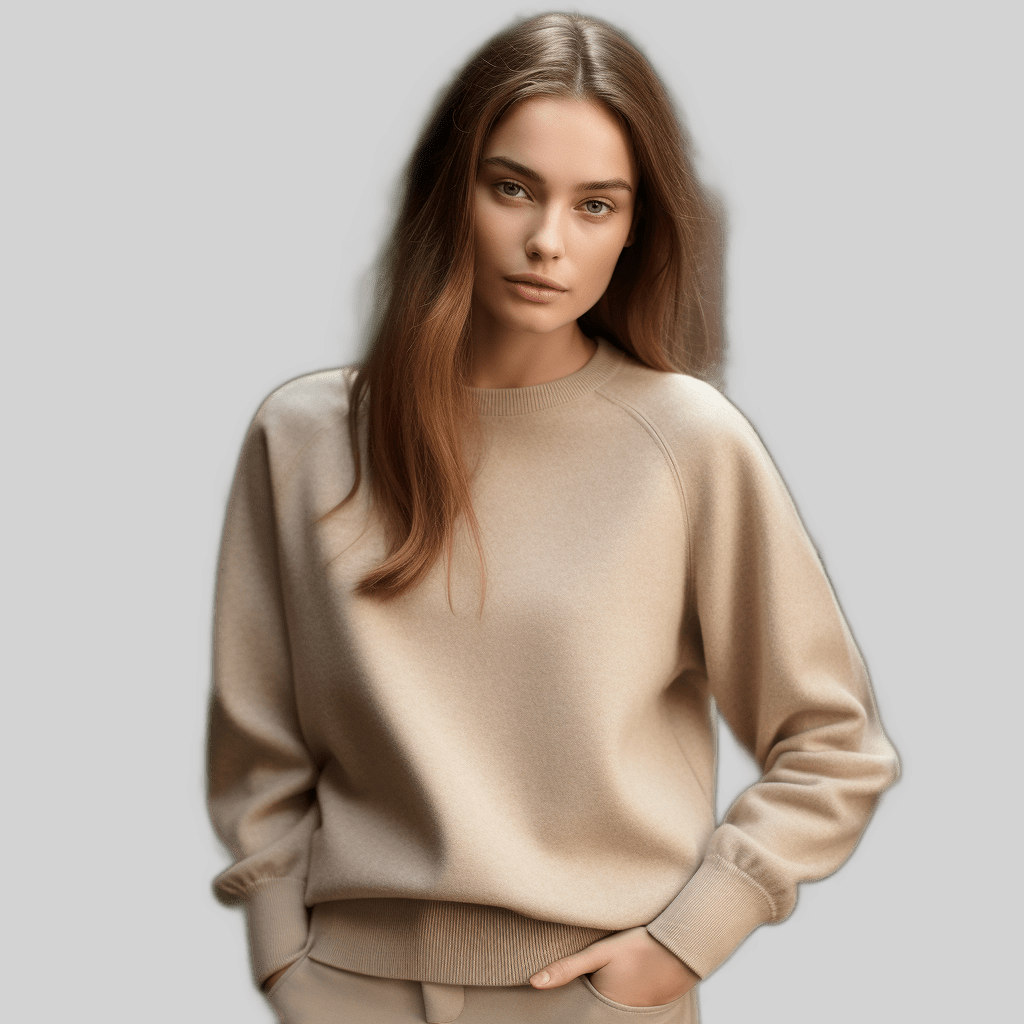 Luxurious Warmth: Women's Cashmere Sweatshirt for Elegant Comfort and Timeless Style