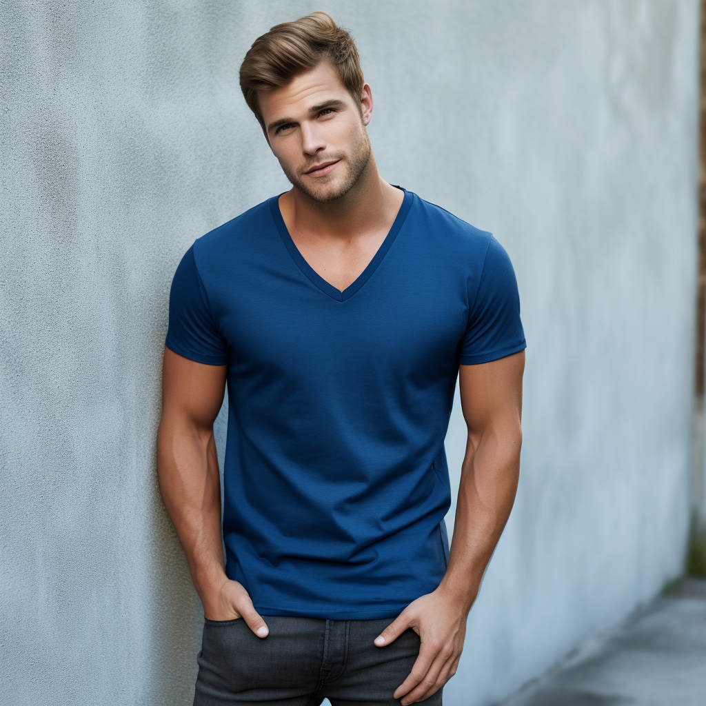 Elevate Your Casual Look: V Neck T-Shirt for Sleek Style