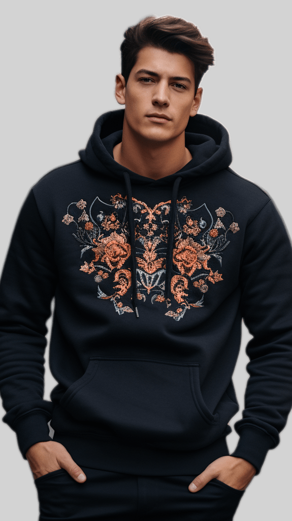 embroidered hoodies