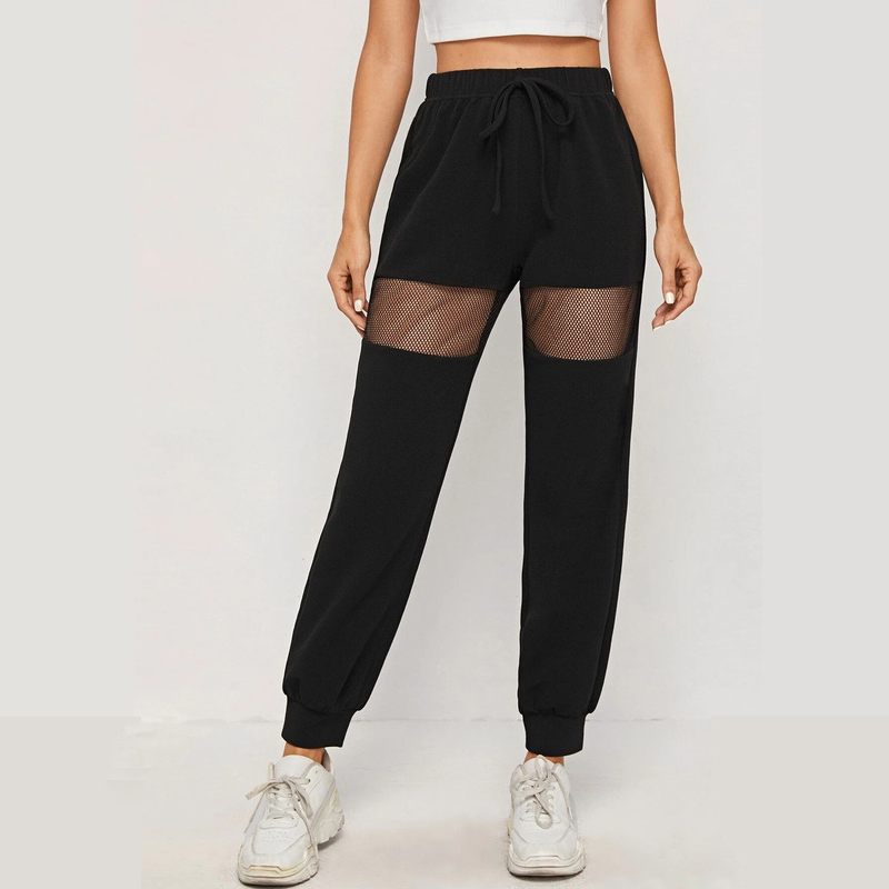 Mesh Panel Joggers