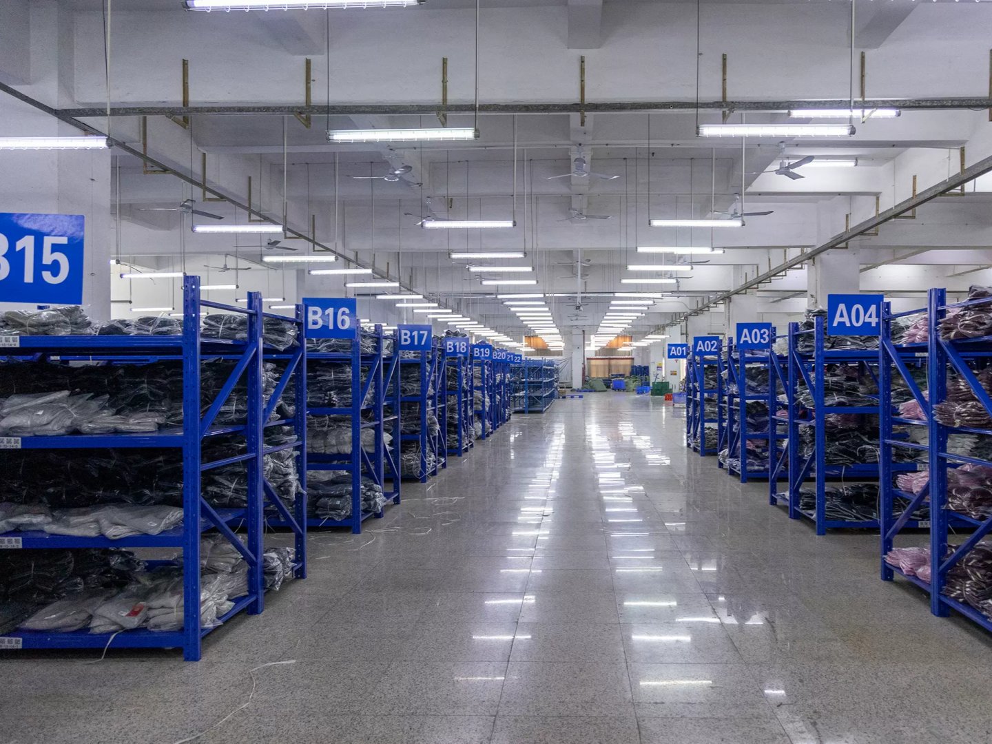 Finished product warehouse