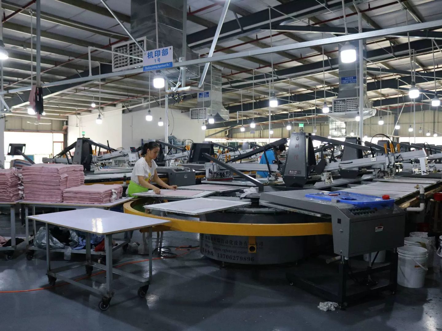 Silk printing workshop