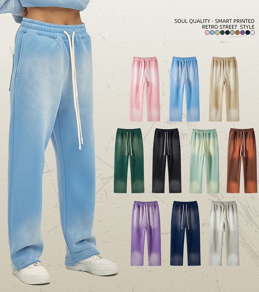 Gradient Dyed Relaxed Fit Street Sweatpants