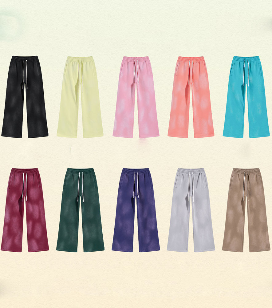 Retro Gradient Wide Leg Sweatpants
