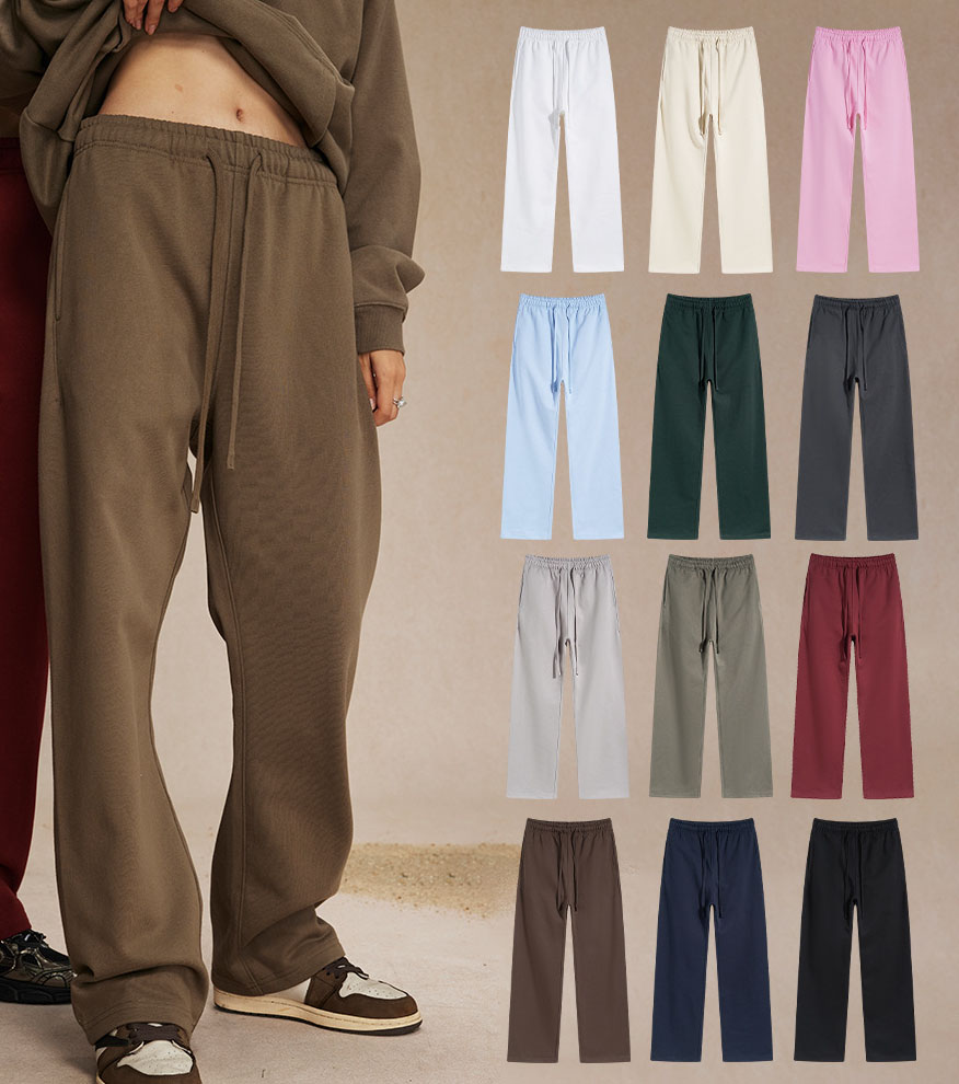 Retro Street Style Fleece Sweatpants