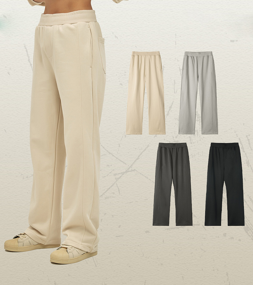 Retro Streetwear Cotton Polyester Casual Pants