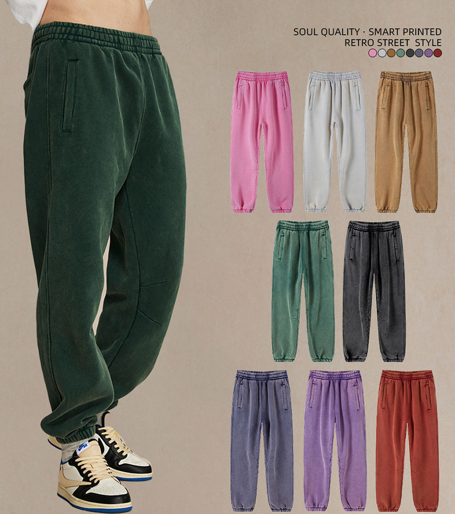 Vintage Washed Fleece Jogger Sweatpants