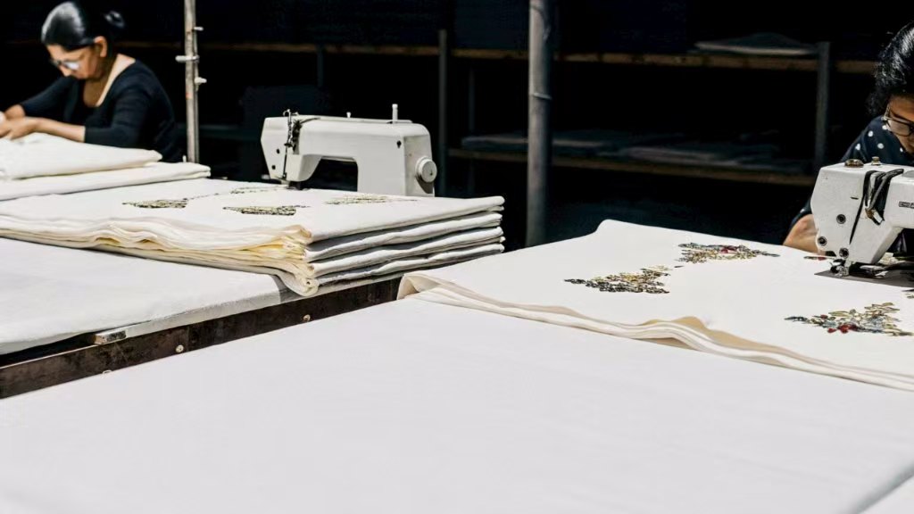 Fabric Embroidery Process