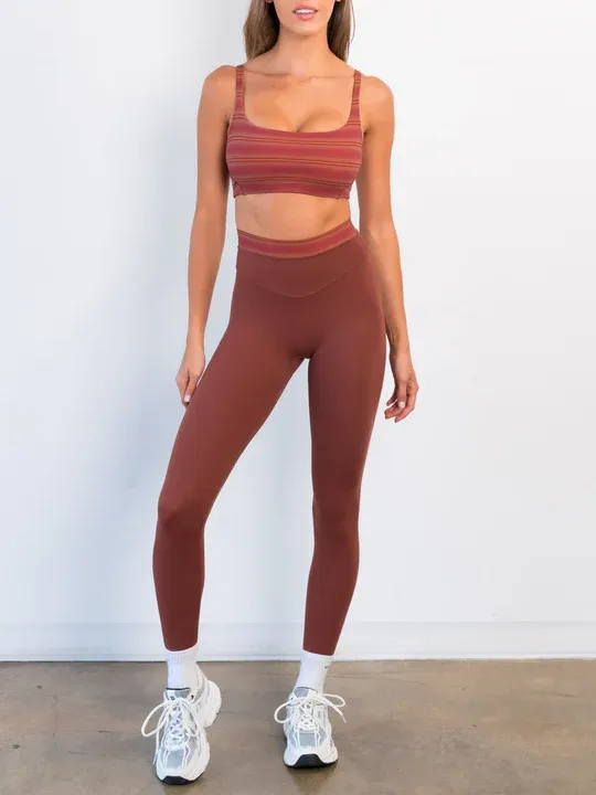 Women's Orange Yoga Shorts